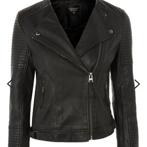 Topshop faux leather jacket- US size 8